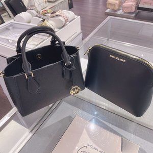 MK Daria Small 2 in 1 Satchel Crossbody Black